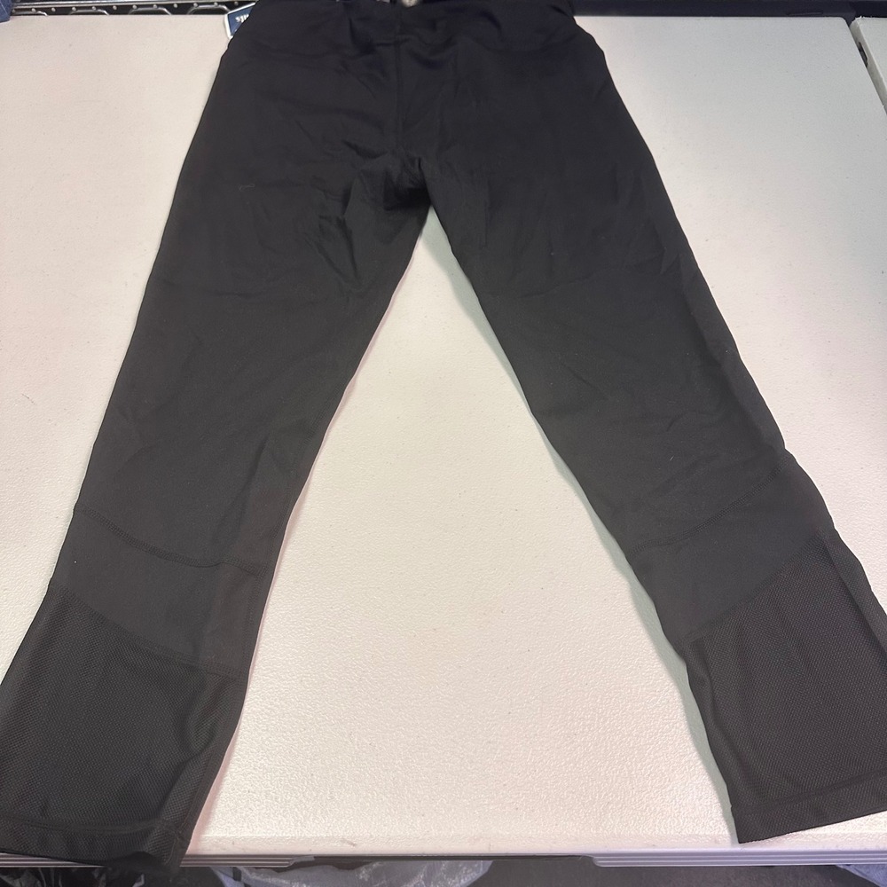 Kyodan Black Mesh Panel‎ Activewear Leggings Women Small Reflective Zip Pocket